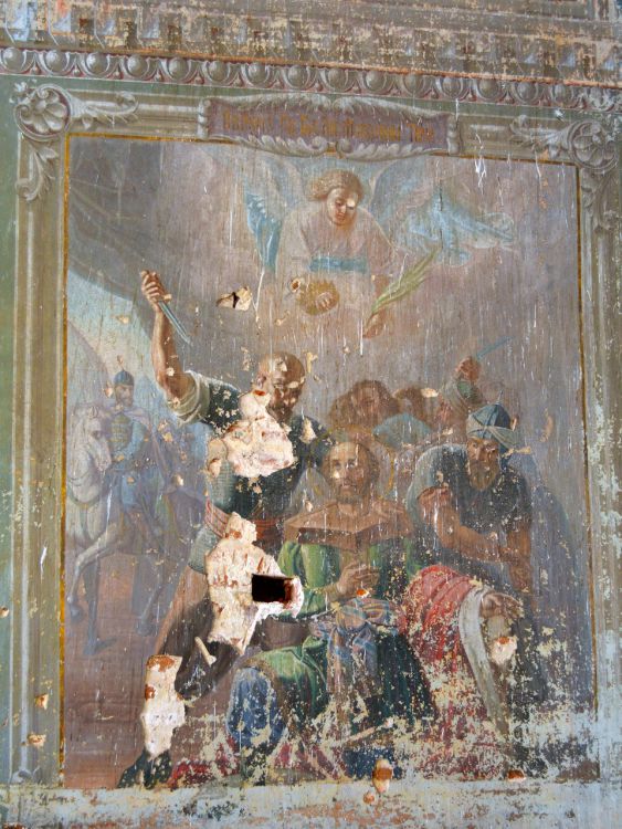 Кой. Церковь Троицы Живоначальной. интерьер и убранство, Роспись холодного храма 