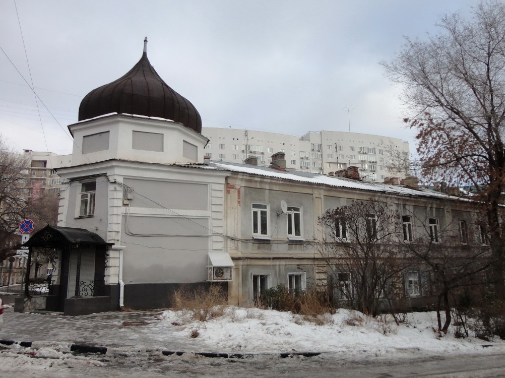 Неизвестная часовня в бывшем доме причта церкви Казанской иконы Божией Матери, Саратов (Саратов, город, Саратовская область). фасады
