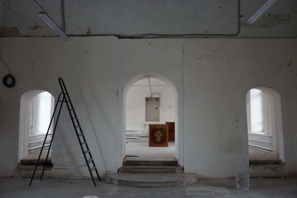 Церковь Николая Чудотворца в Тропине, Ярославль (Ярославль, город, Ярославская область). интерьер и убранство, Помещение верхней церкви