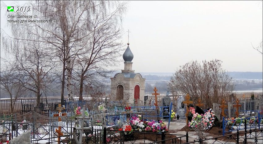 Неизвестная часовня, Ославское (Суздальский район, Владимирская область). общий вид в ландшафте, Вид с северо-запада