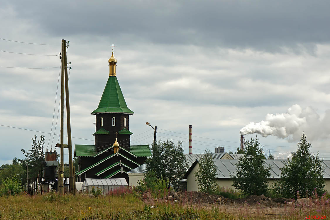 Сегежа. Церковь Троицы Живоначальной. общий вид в ландшафте