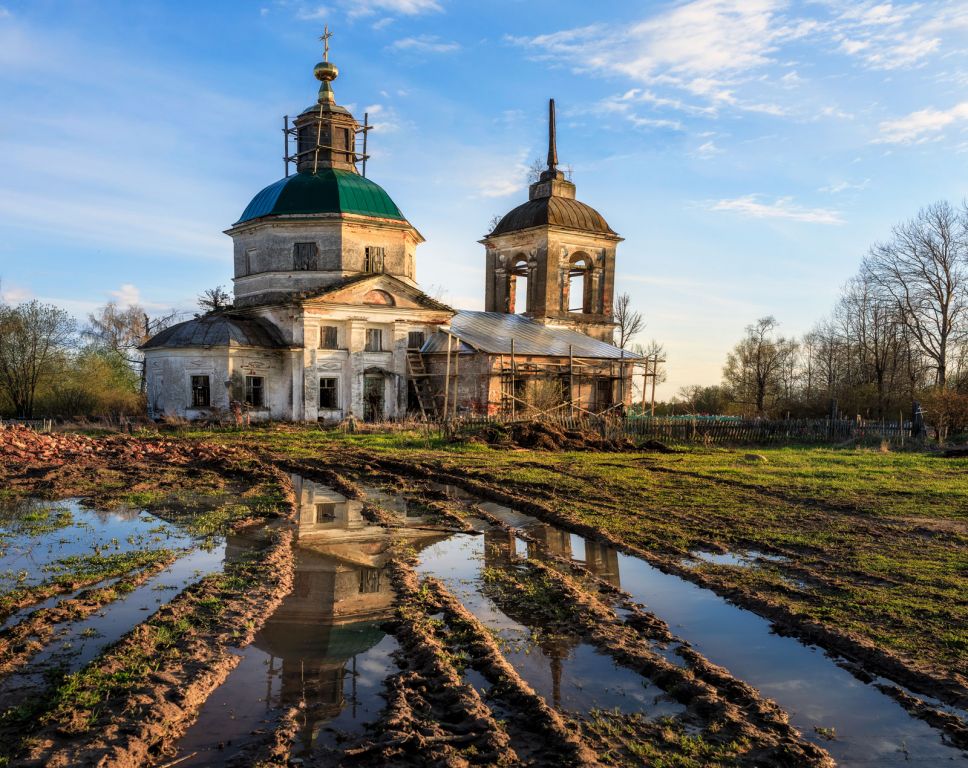Церковь Спаса Нерукотворного Образа, Хонеево (Сонковский район, Тверская область). фасады