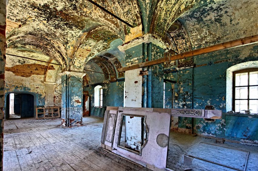 Церковь Тихвинской иконы Божией Матери, Синёво-Дуброво (Сонковский район, Тверская область). интерьер и убранство