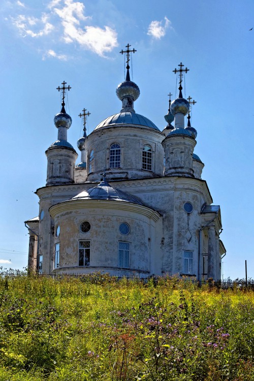 Церковь Воздвижения Креста Господня, Поводнево (Сонковский район, Тверская область). фасады