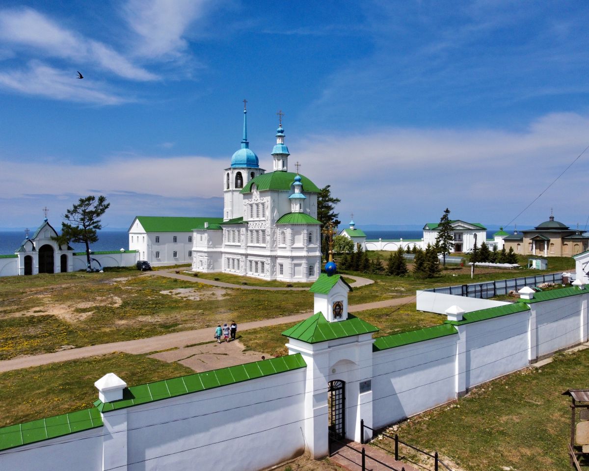 Посольский Спасо-Преображенский монастырь, Посольское (Кабанский район, Республика Бурятия). фасады, Вид с восточных ворот