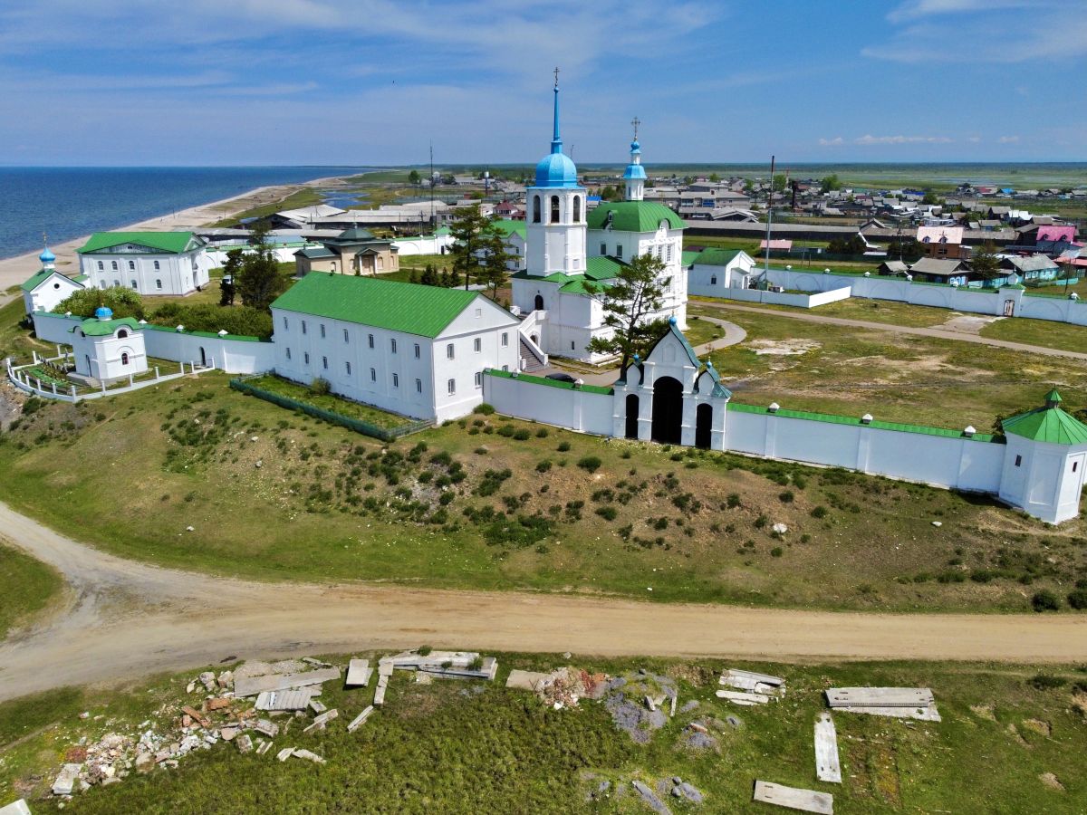 Посольский Спасо-Преображенский монастырь, Посольское (Кабанский район, Республика Бурятия). фасады, Вид с ЮЗ