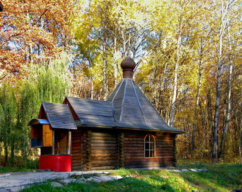 Часовня Пантелеимона Целителя, Вязовое (Прохоровский район, Белгородская область). общий вид в ландшафте
