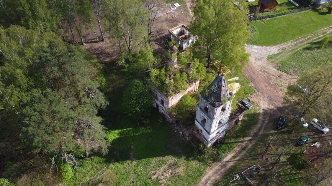 Церковь Иоанна Предтечи, Маслово (Лежневский район, Ивановская область). общий вид в ландшафте