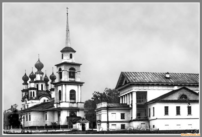 Церковь Илии Пророка, Ильинский (Ильинский район, Пермский край). архивная фотография, фото с сайта https://uraloved.ru/starye-foto/starie-foto-ilyinskoe