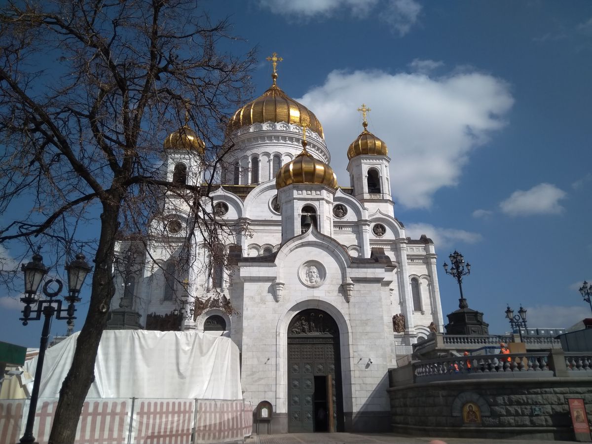 Хамовники. Церковь Спаса Преображения в комплексе храма Христа Спасителя. фасады