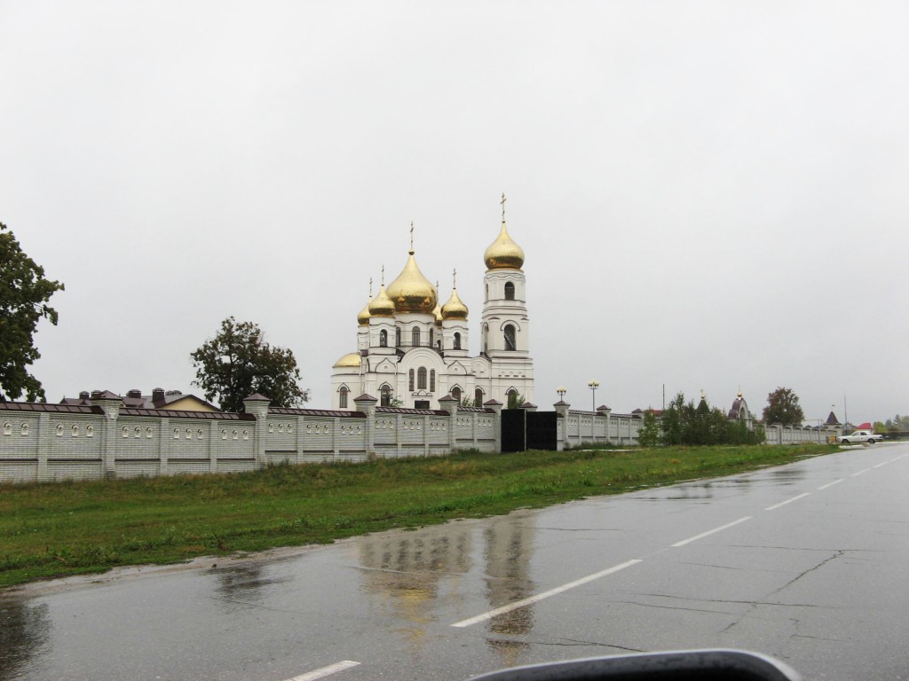 Иоанновский женский монастырь, Алексеевка (Хвалынский район, Саратовская область). общий вид в ландшафте, Вид храма с трассы Хвалынск-Саратов