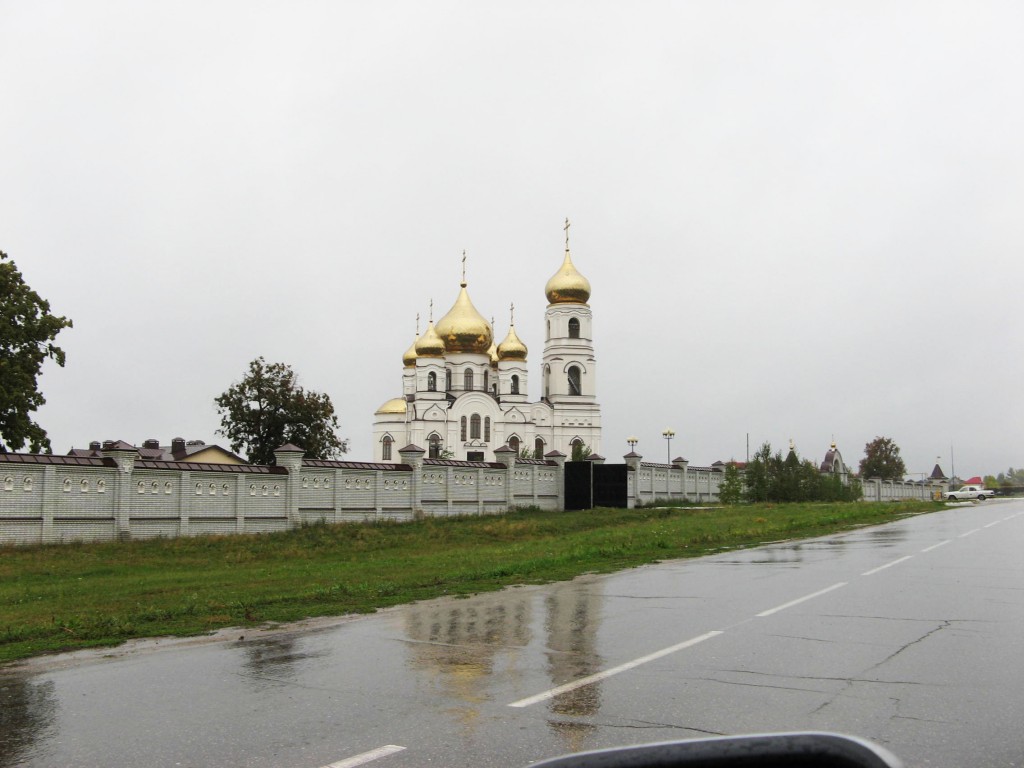 Алексеевка. Иоанновский женский монастырь. общий вид в ландшафте, Вид храма с трассы Хвалынск-Саратов