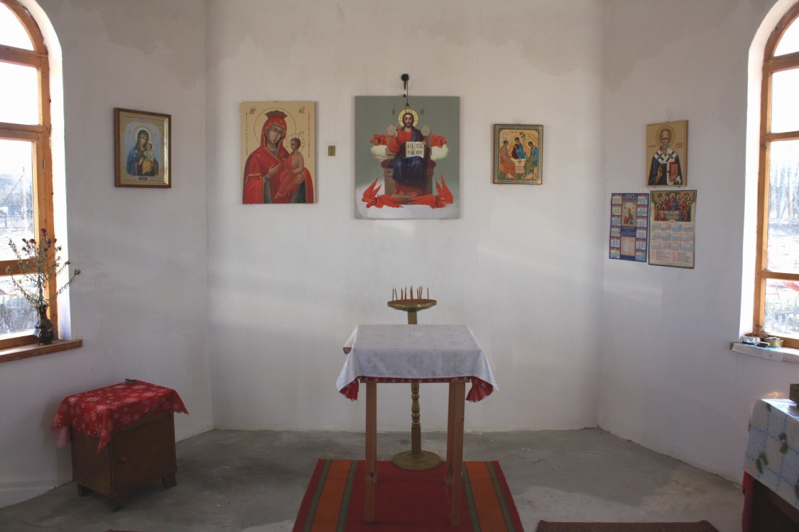Часовня Николая Чудотворца, Беляево (Юхновский район, Калужская область). интерьер и убранство