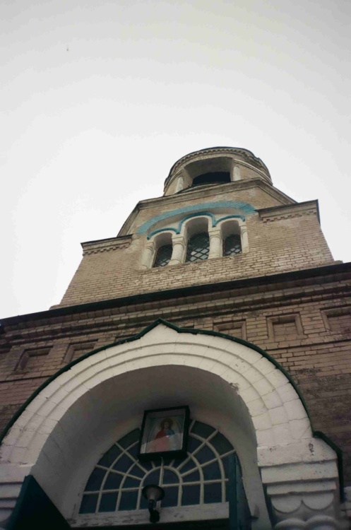 Верхний Токмак. Михайловский монастырь. Церковь Михаила Архангела. фасады, Вид на колокольню