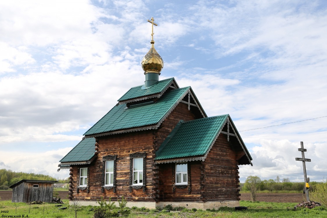 Церковь Троицы Живоначальной, Вольная Артемовка (Судогодский район, Владимирская область). фасады, Вид с юго-запада