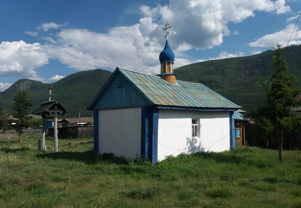 Церковь Георгия Победоносца, Акташ (Улаганский район, Республика Алтай). фасады, Церковь великомученика Георгия Победоносца в поселке Акташ.