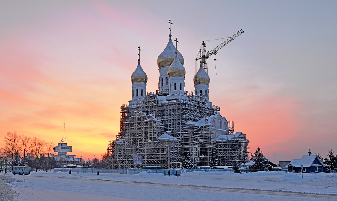 Архангельск. Кафедральный собор Михаила Архангела. документальные фотографии