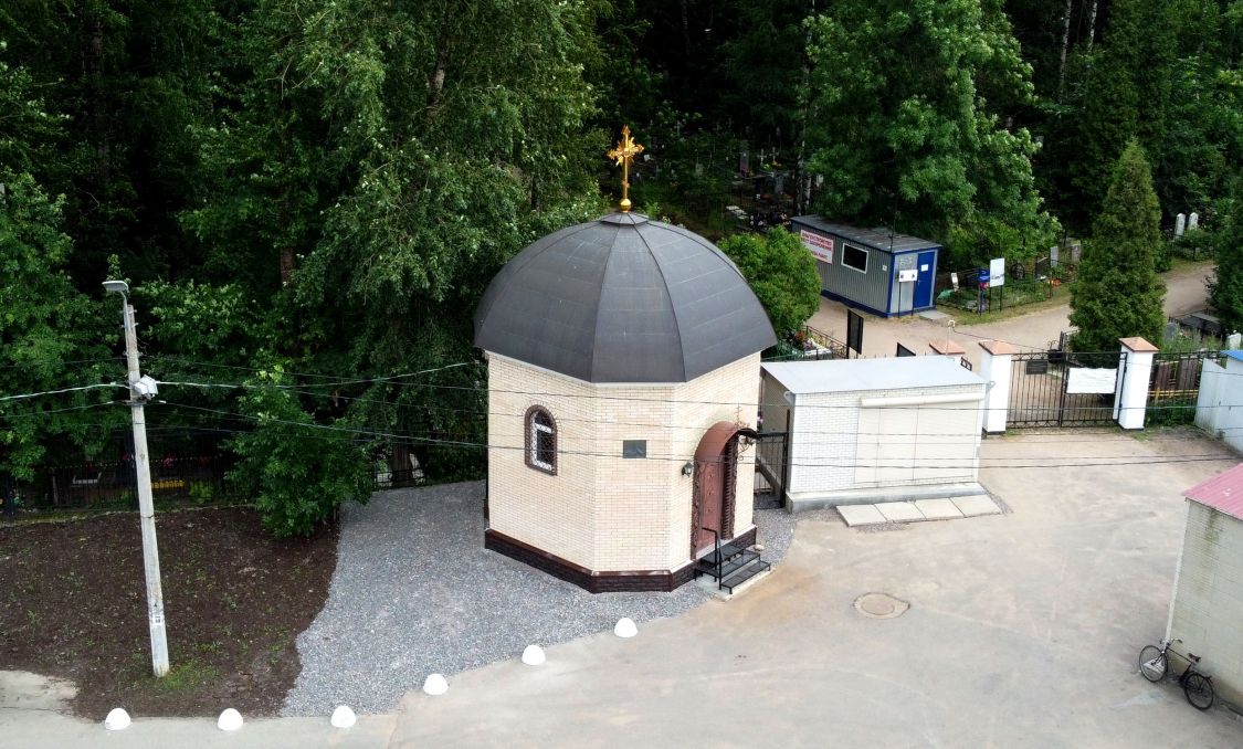 Часовня Марка Печерского на Колпинском кладбище, Колпино (Санкт-Петербург, Колпинский район, г. Санкт-Петербург). фасады
