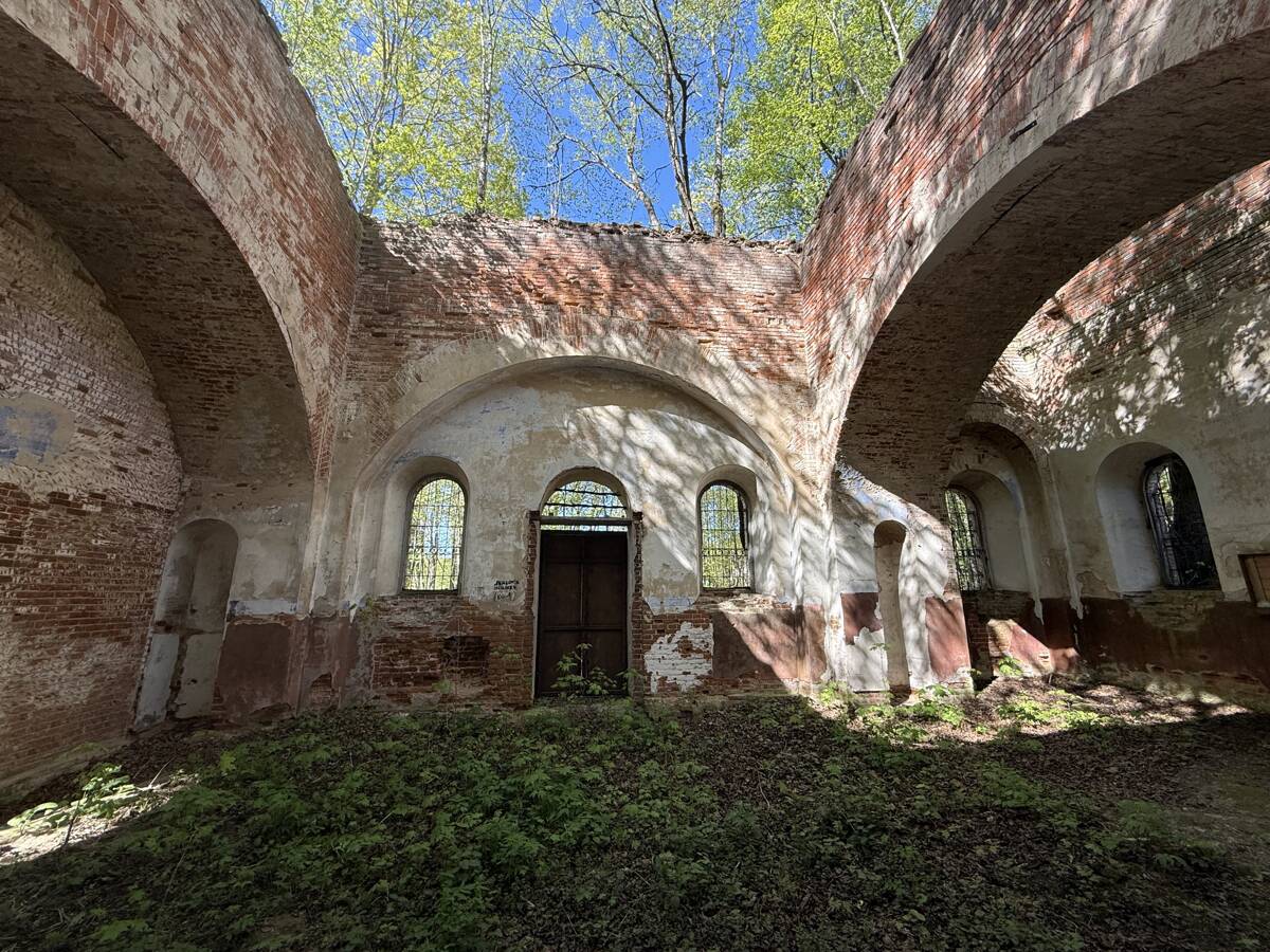 Церковь Георгия Победоносца, Борщёвка (Тула, город, Тульская область). архитектурные детали, Северная стена основного объема