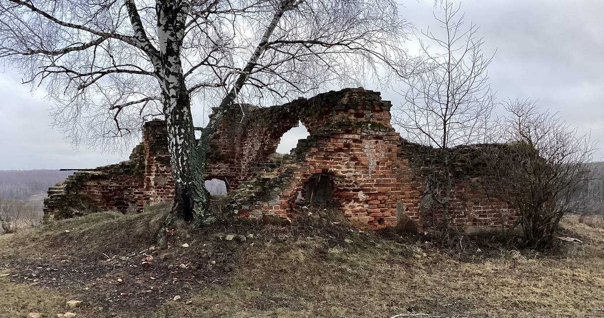 Вид с северо-востока, фасады. Церковь Троицы Живоначальной, Воскресенки (Красный погост) (Ясногорский район, Тульская область)