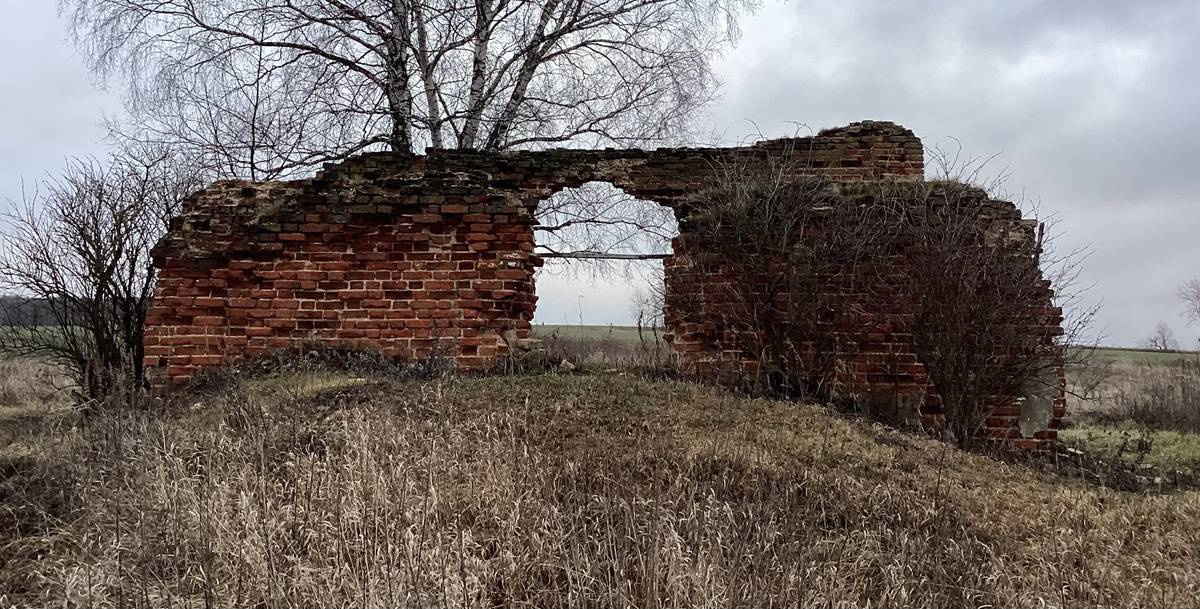 Вид с запада, фасады. Церковь Троицы Живоначальной, Воскресенки (Красный погост) (Ясногорский район, Тульская область)