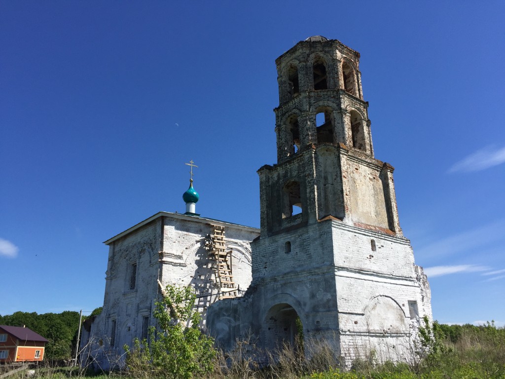 Церковь Казанской иконы Божией матери, Астраханка (Лаишевский район, Республика Татарстан). фасады, Реконструкция здания храма
