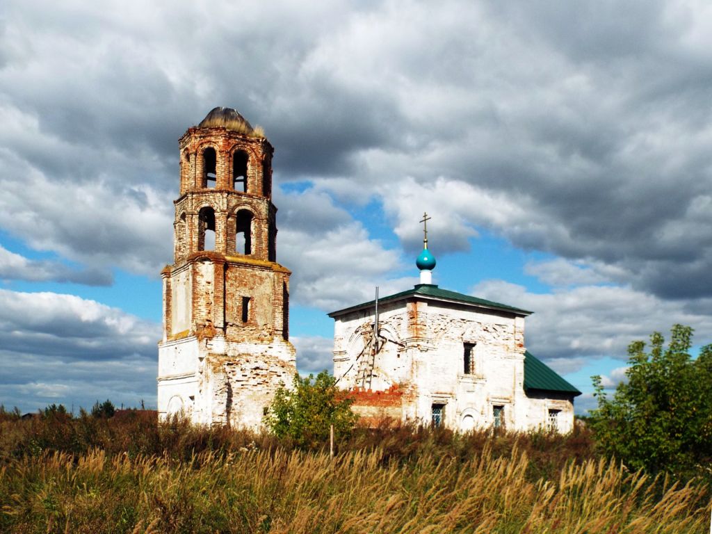 Астраханка. Церковь Казанской иконы Божией матери. фасады