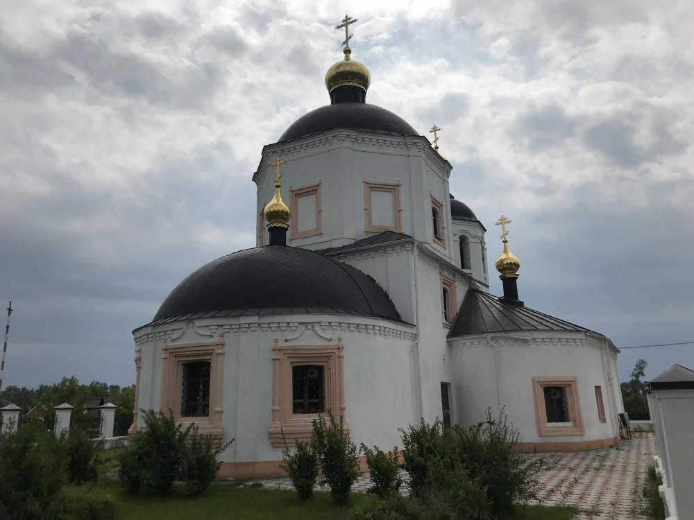 Егорьево. Церковь Богоявления Господня. фасады, Вид храма с восточной стороны