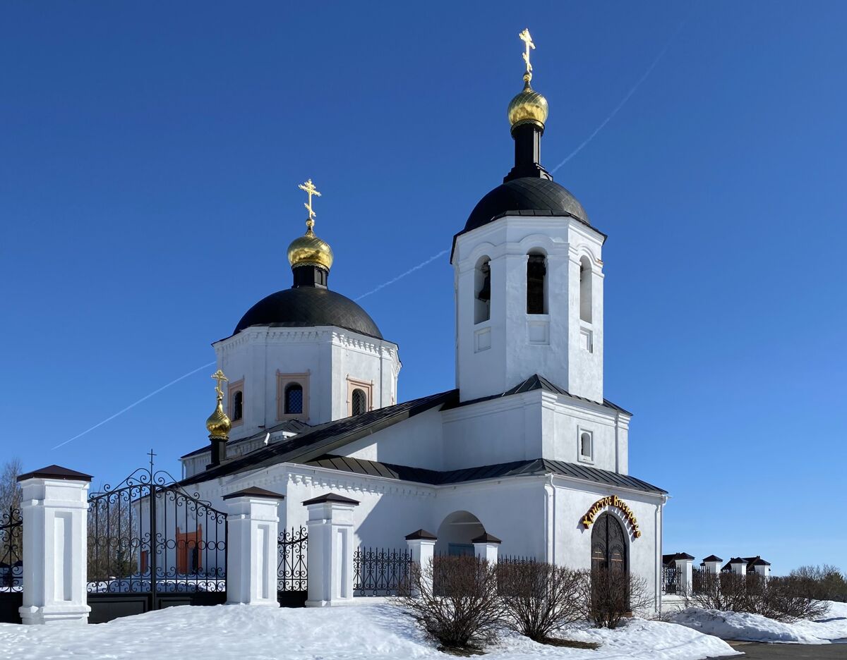 Егорьево. Церковь Богоявления Господня. фасады, Вид с запада