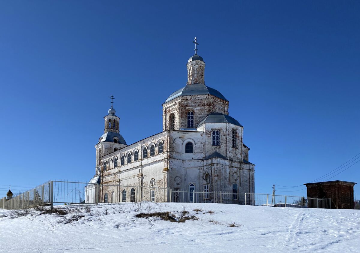 Церковь Николая Чудотворца, Державино (Лаишевский район, Республика Татарстан). фасады, Вид с юго-востока