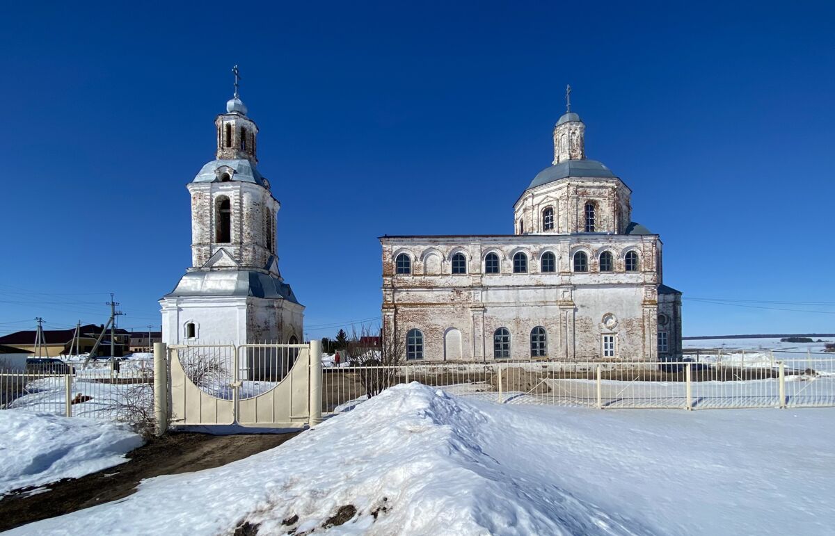 Церковь Николая Чудотворца, Державино (Лаишевский район, Республика Татарстан). фасады, Вид с юга