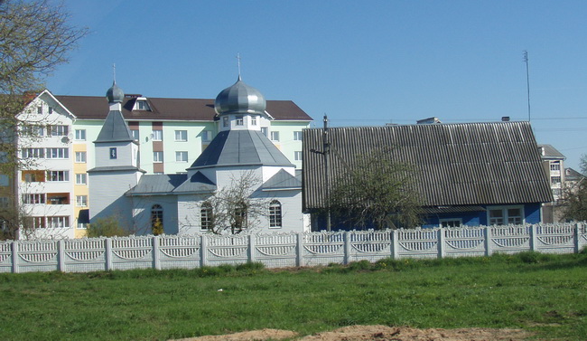 Церковь Николая Чудотворца, Крупки (Крупский район, Беларусь, Минская область). общий вид в ландшафте