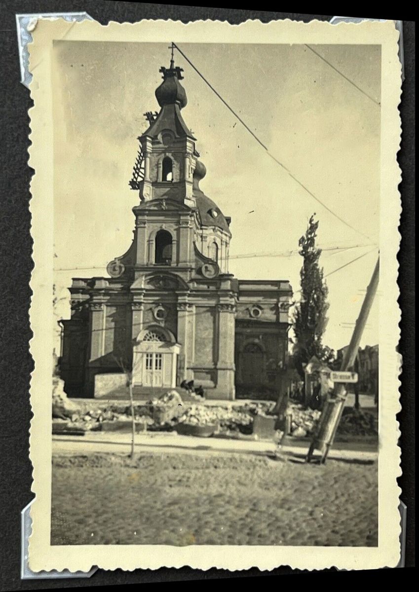 Собор Николая Чудотворца, Бердичев (Бердичевский район, Украина, Житомирская область). архивная фотография, Западный фасад. Фото 1941 г. с аукциона e-bay.de
