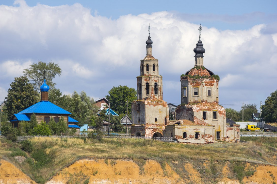 Церковь Рождества Христова, Шуран (Лаишевский район, Республика Татарстан). фасады, Вид с теплохода
