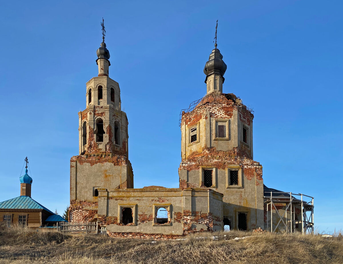 Церковь Рождества Христова, Шуран (Лаишевский район, Республика Татарстан). фасады, Южный фасад