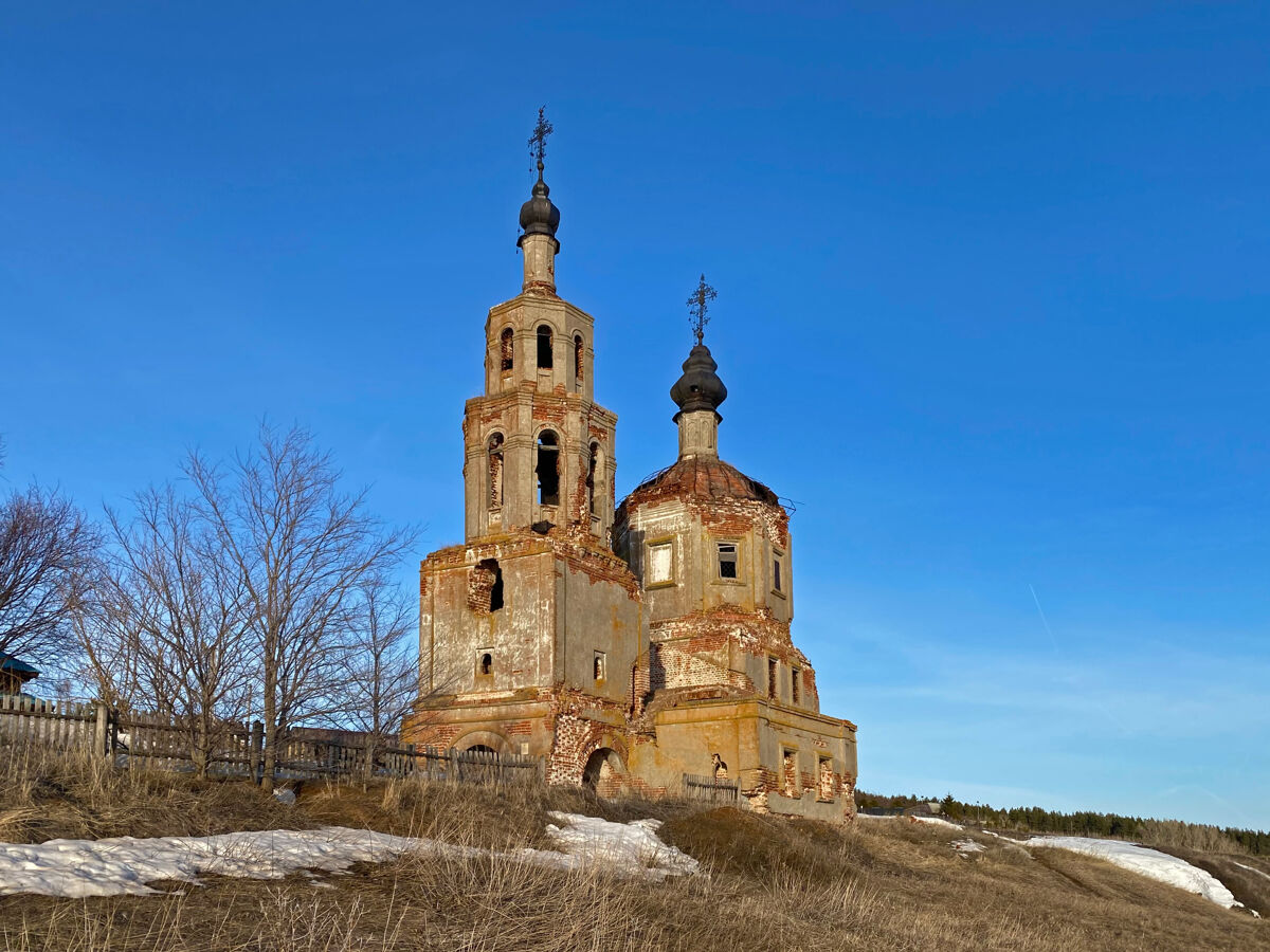 Церковь Рождества Христова, Шуран (Лаишевский район, Республика Татарстан). фасады, Вид с юго-запада