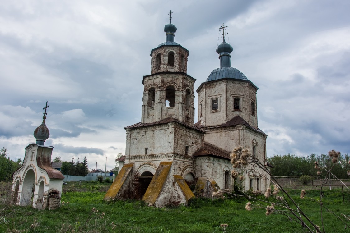 Соловцово. Церковь Смоленской иконы Божией Матери. фасады