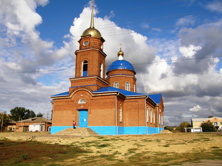 Церковь Покрова Пресвятой Богородицы, Шептуховка (Чертковский район, Ростовская область). общий вид в ландшафте