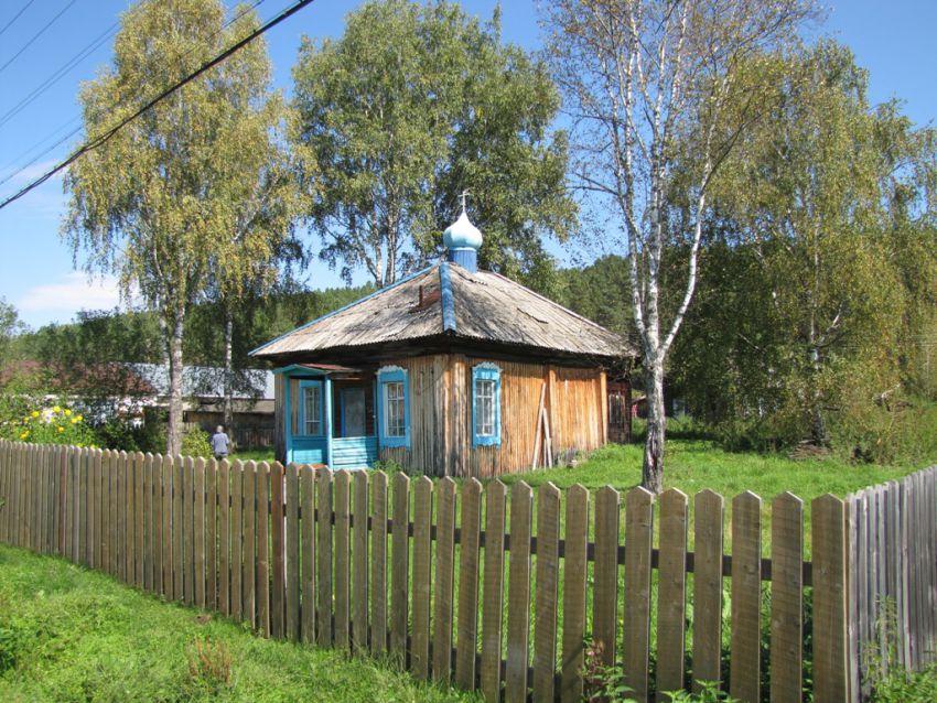 Церковь Екатерины, Кебезень (Турочакский район, Республика Алтай). общий вид в ландшафте