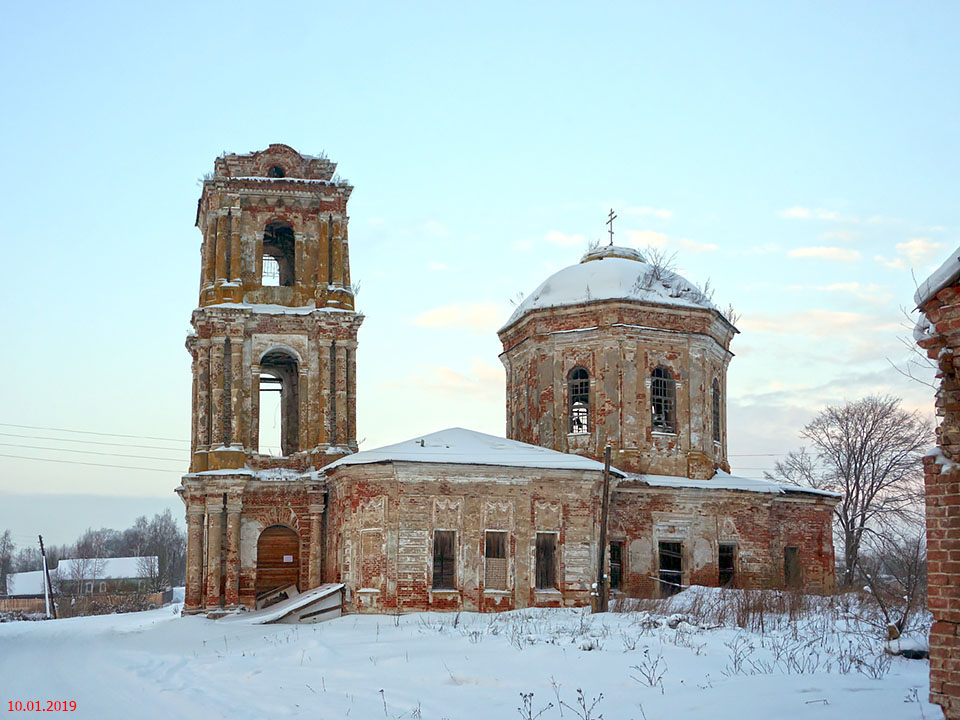 Первитино. Церковь Троицы Живоначальной. фасады