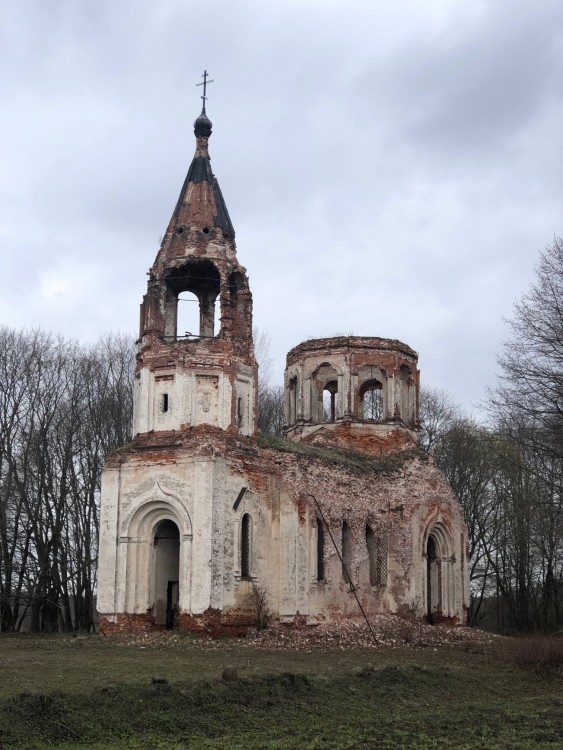Церковь Троицы Живоначальной, Левково (Погост) (Монастырщинский район, Смоленская область). фасады