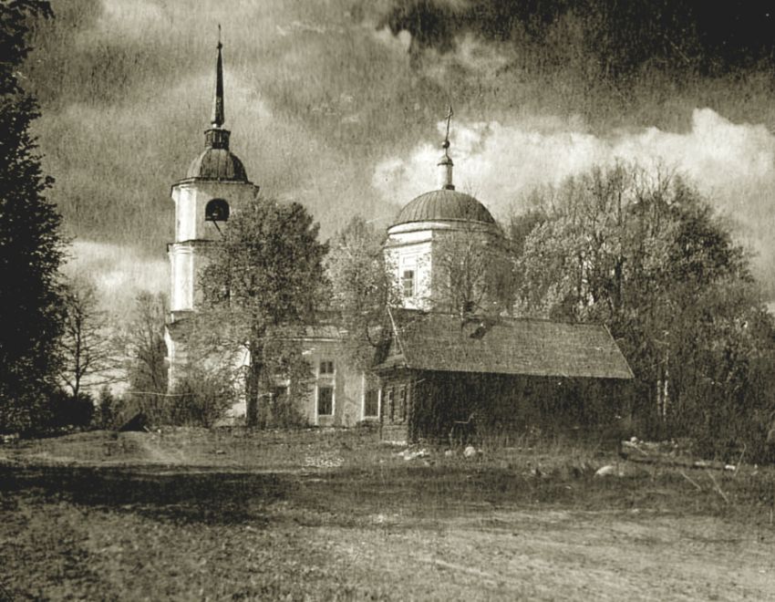 Церковь Покрова Пресвятой Богородицы, Поддубье (Удомельский городской округ, Тверская область). архивная фотография, Фото 1920-х гг.
