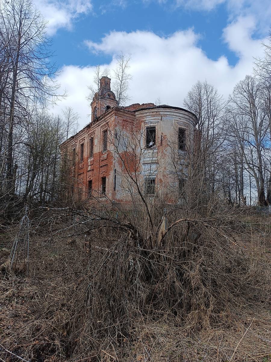 фасады. Церковь Воскресения Христова, Борзово (Рыбинский район, Ярославская область)