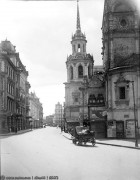 Церковь Николая Чудотворца "Большой Крест", Колокольня. 1920-1930 годами (направление съемки — юго-запад)<br>, Москва, Центральный административный округ (ЦАО), г. Москва