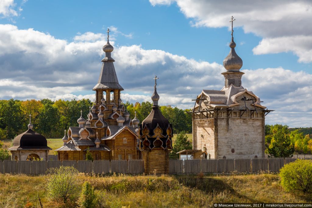 Сухарево. Воскресенский монастырь Новый Иерусалим. общий вид в ландшафте