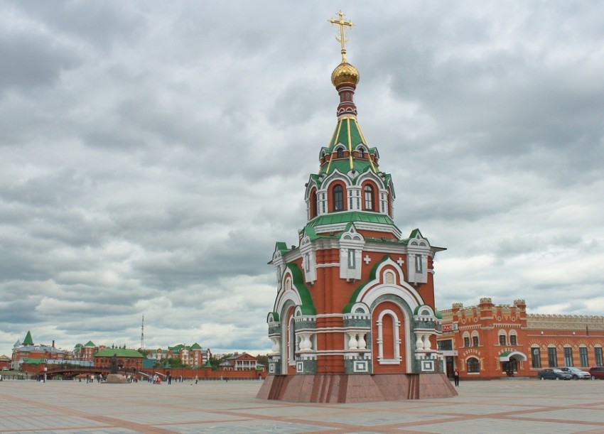 Часовня Петра и Февронии, Йошкар-Ола (Йошкар-Ола, город, Республика Марий Эл). фасады