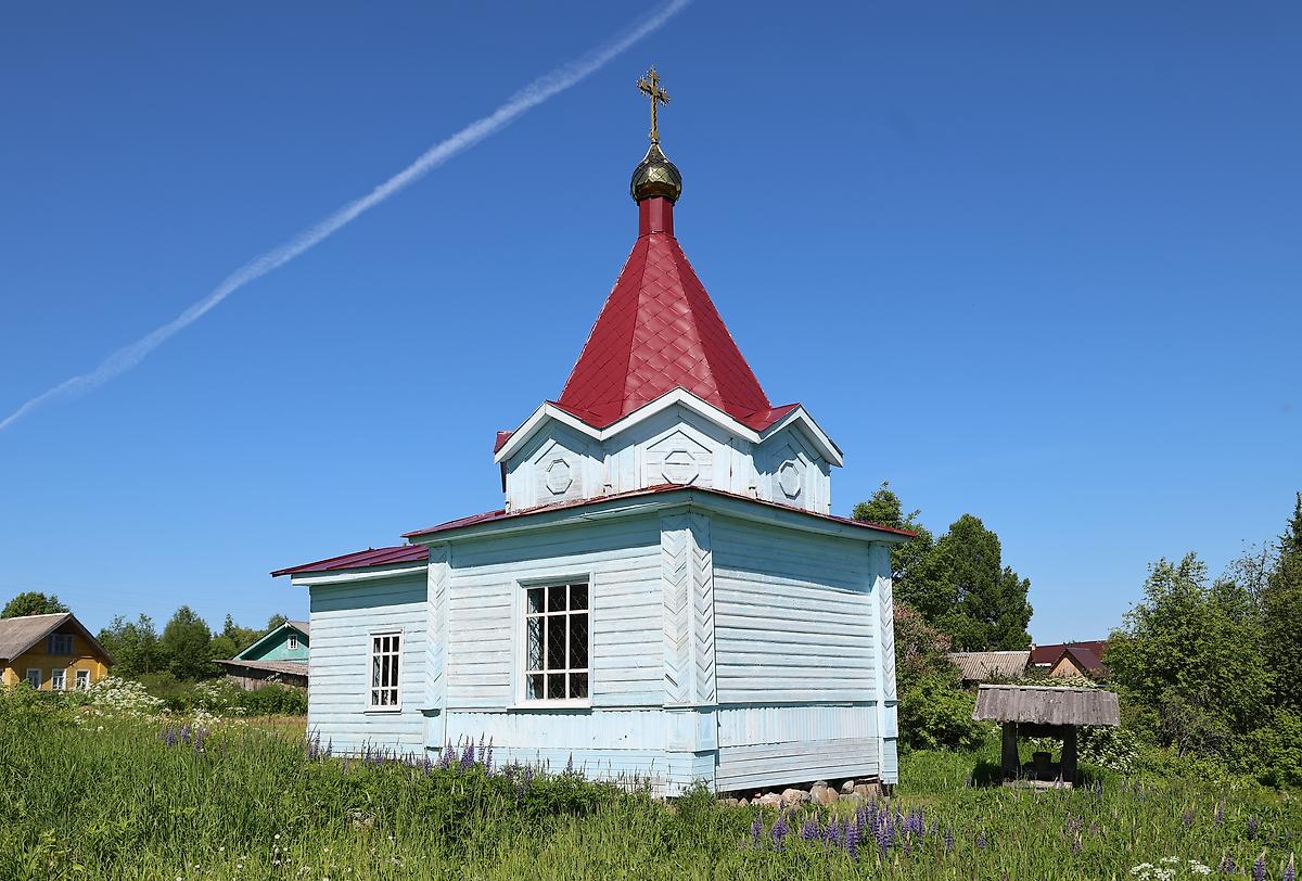 фасады. Часовня Тихвинской иконы Божией Матери, Клоповская (Мишина) (Вельский район, Архангельская область)