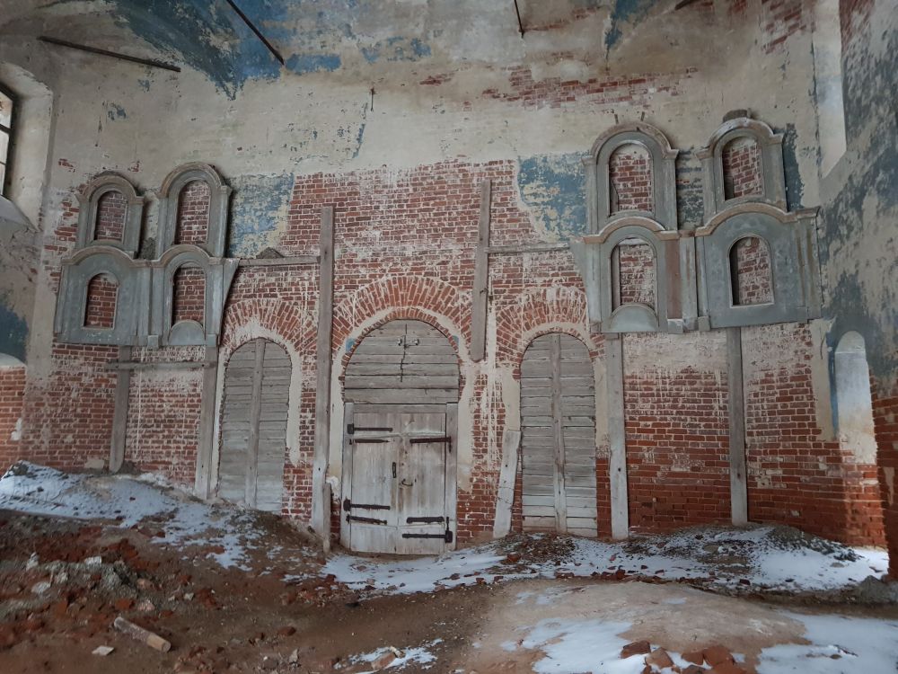 Церковь Николая Чудотворца, Ворониха (Осташево) (Верховажский район, Вологодская область). интерьер и убранство