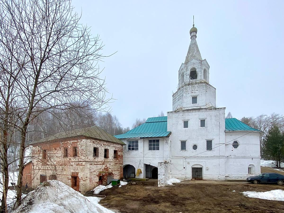 Вид с юга, фасады. Церковь Усекновения главы Иоанна Предтечи, Потаниха (Высокогорский район, Республика Татарстан)