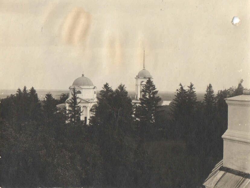 Церковь Троицы Живоначальной, Караул (Инжавинский район, Тамбовская область). архивная фотография, Фото 1910-х гг. из собрания дома-музея Г.В. Чичерина